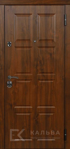 Фото «Входная дверь орех с филёнками снаружи внутри панель с ромбом №355»