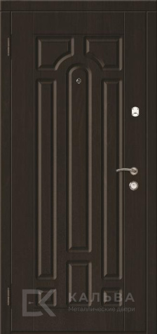 Фото №2 «Входная дверь порошковая антрацит с венге МДФ арка классика №48»