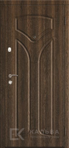 Фото «Входная дверь венге снаружи резная классика внутри №32»