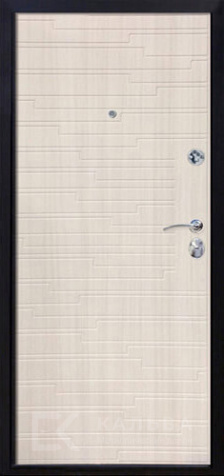 Фото №2 «Входная дверь дуб светлый с белой МДФ-панелью №326»